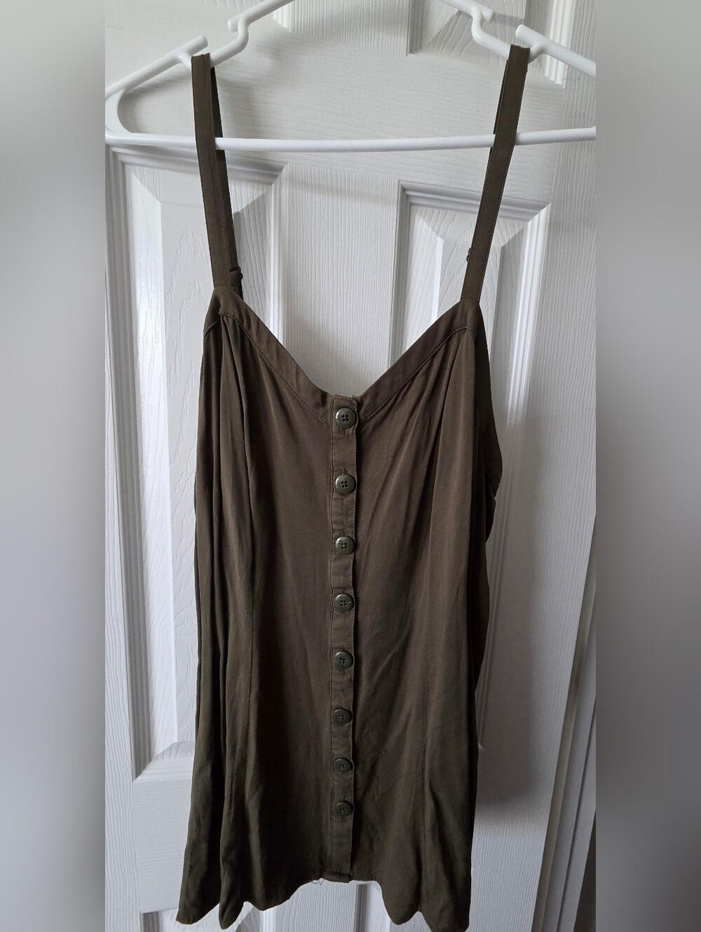 torrid Olive Green Button-Front Cami